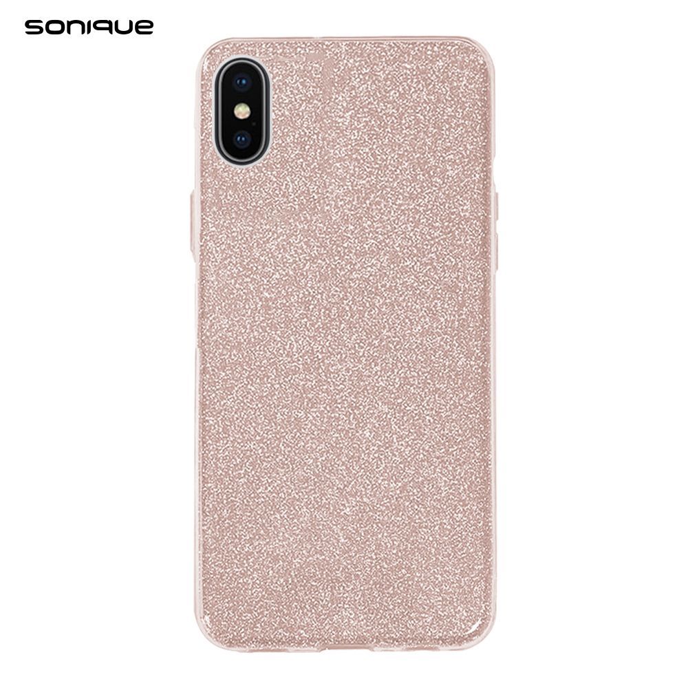Θήκη Σιλικόνης Sonique Shiny Apple iPhone X / iPhone XS Ροζ