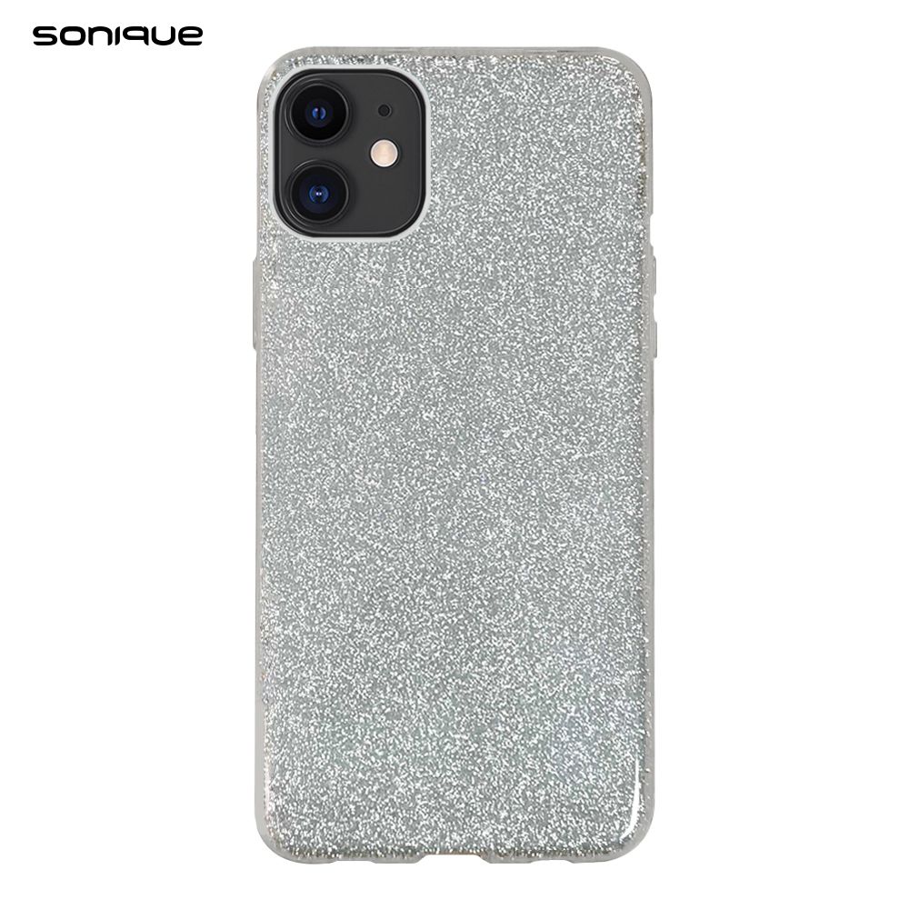 Θήκη Σιλικόνης Sonique Shiny Apple iPhone 11 Ασημί