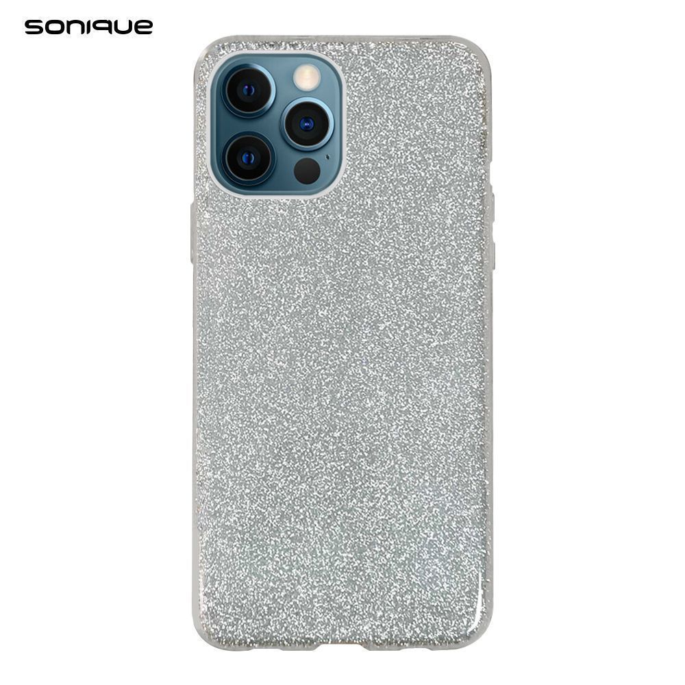 Θήκη Σιλικόνης Sonique Shiny Apple iPhone 12 / iPhone 12 Pro Ασημί
