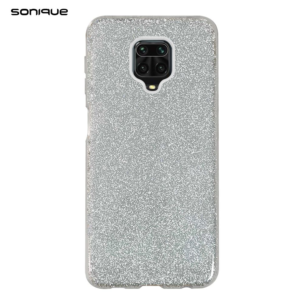 Θήκη Σιλικόνης Sonique Shiny Xiaomi Redmi Note 9S/9 Pro Ασημί