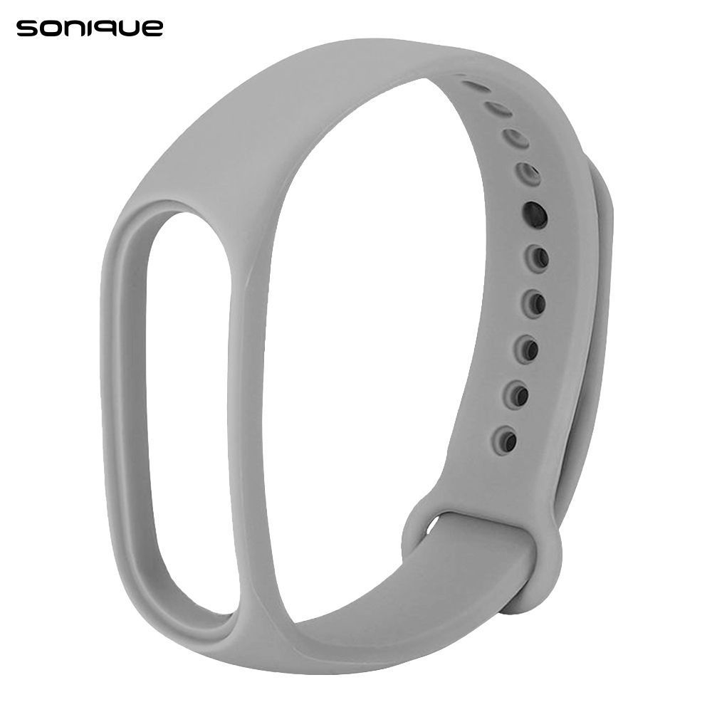 Λουράκι Σιλικόνης Sonique Color για Xiaomi Mi Band 3/4 Γκρι