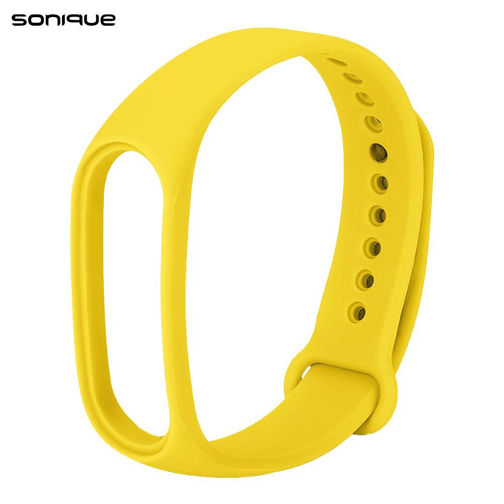 Λουράκι Σιλικόνης Sonique Color για Xiaomi Mi Band 3/4 Κίτρινο