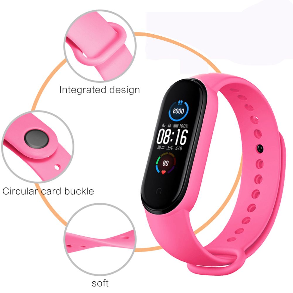 Λουράκι Σιλικόνης Sonique Color για Xiaomi Mi Band 5/6 Λιλά
