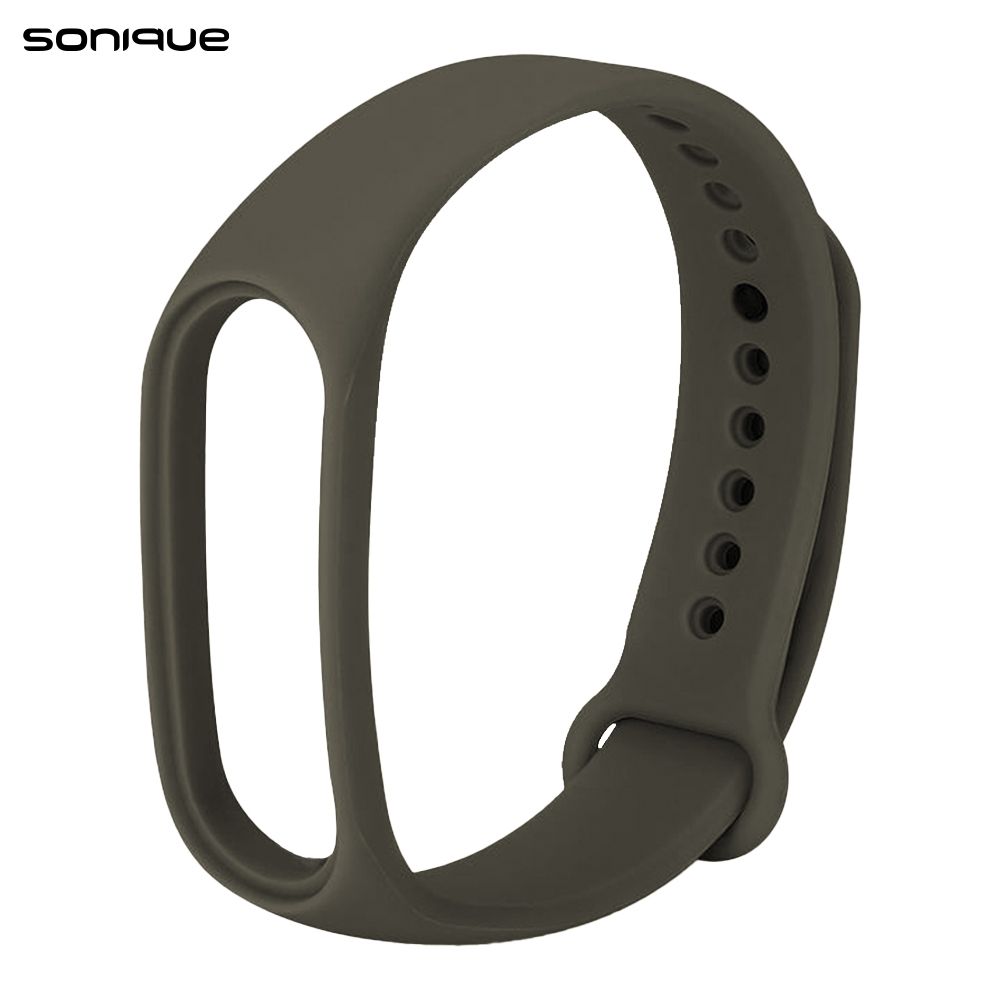 Λουράκι Σιλικόνης Sonique Color για Xiaomi Mi Band 5/6 Σκούρο Γκρι