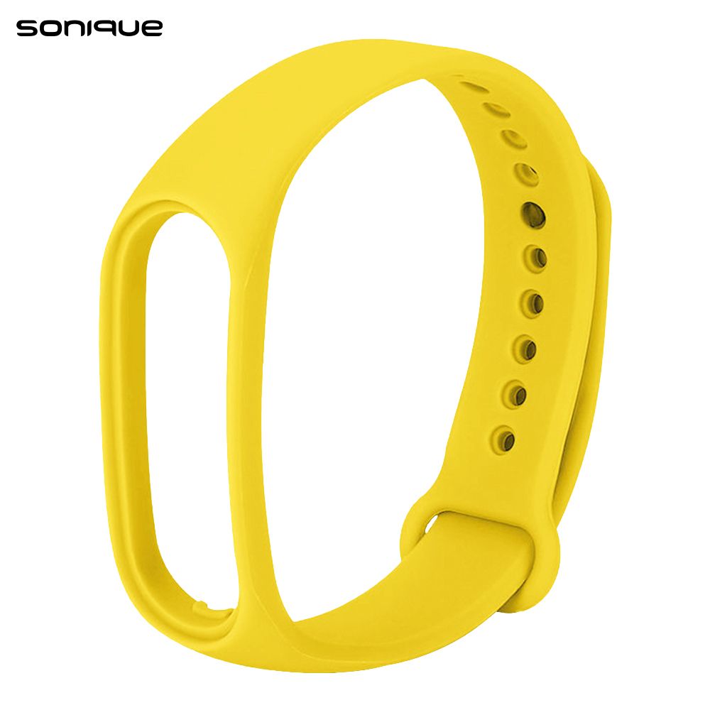 Λουράκι Σιλικόνης Sonique Color για Xiaomi Mi Band 7 Κίτρινο