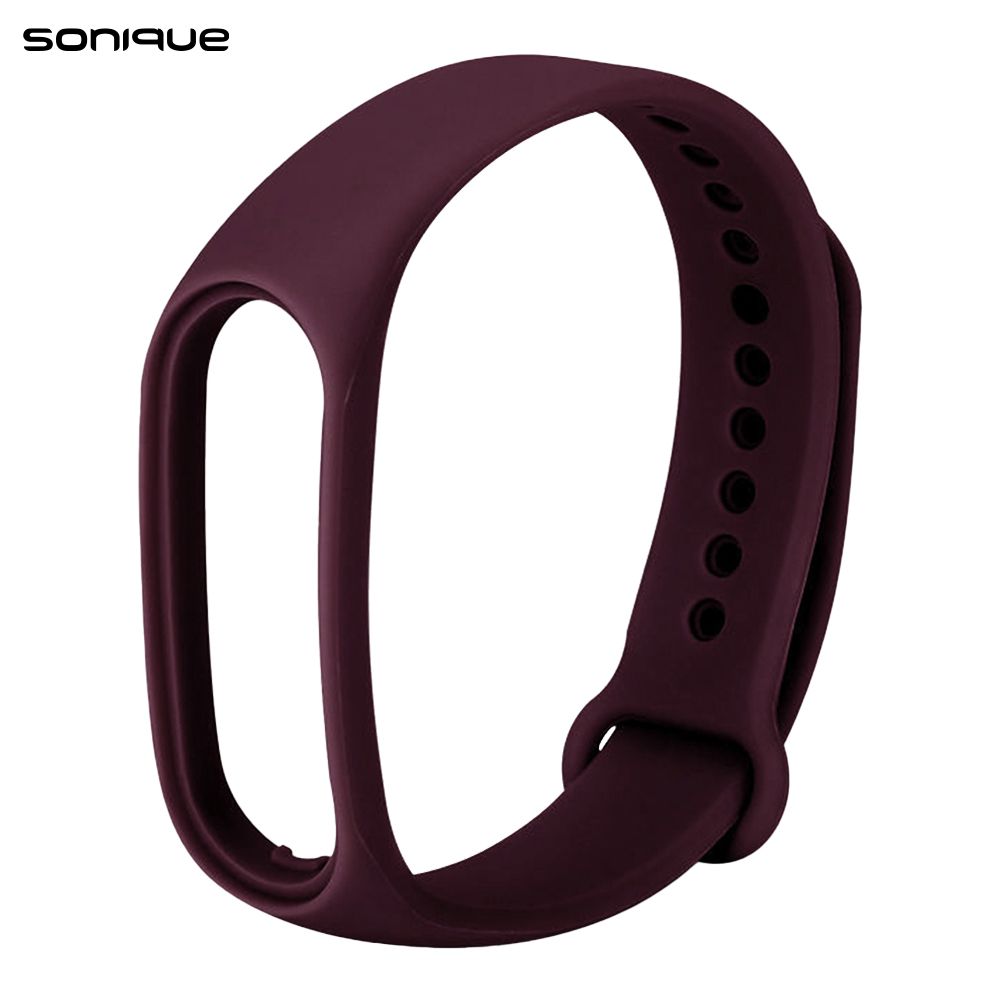 Λουράκι Σιλικόνης Sonique Color για Xiaomi Mi Band 7 Μπορντό