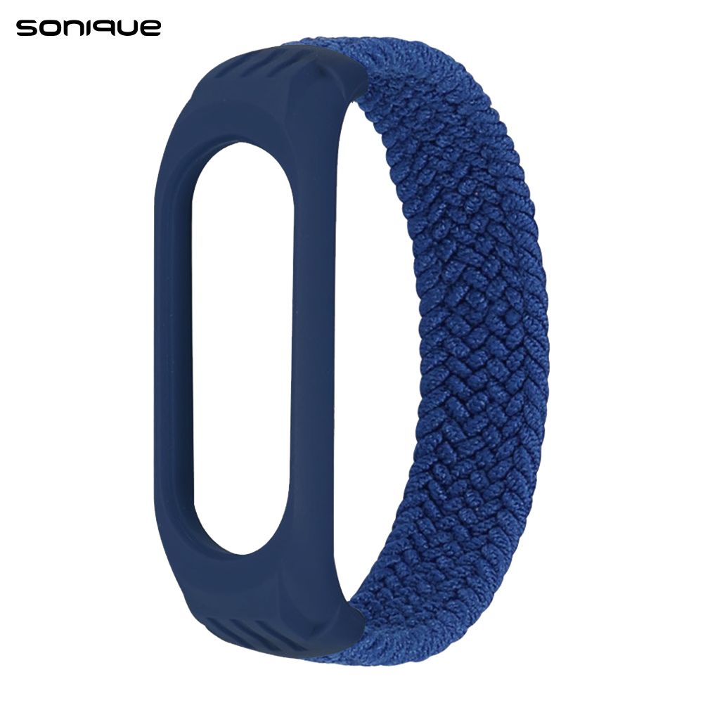 Λουράκι Braided Sonique για Xiaomi Mi Band 3/4/5/6 Μπλέ