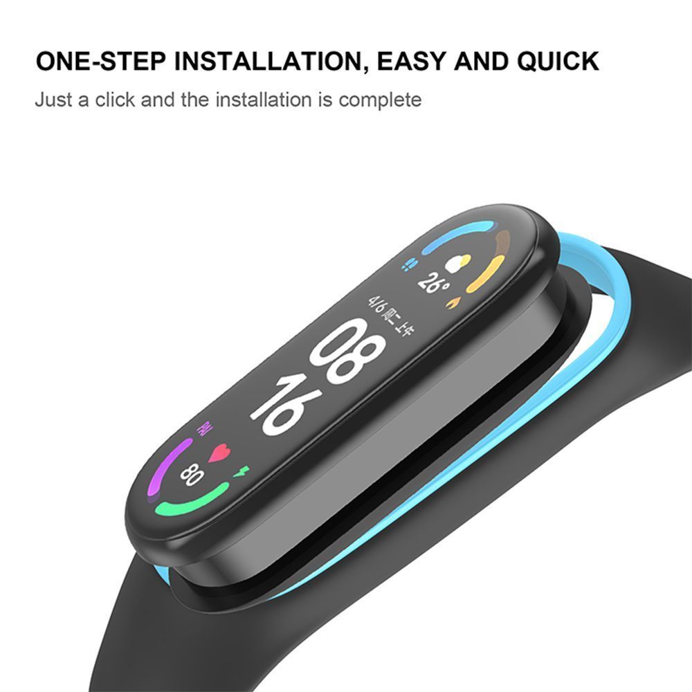 Λουράκι Σιλικόνης Sonique Sport για Xiaomi Mi Band 7 Σκούρο Μπλε / Λευκό