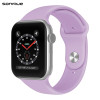 Λουράκι Σιλικόνης Soft Band Sonique για Apple Watch (38/40/41MM) Βιολετί