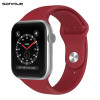 Λουράκι Σιλικόνης Soft Band Sonique για Apple Watch (38/40/41MM) Κόκκινο Σκούρο