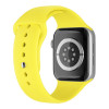 Λουράκι Σιλικόνης Soft Band Sonique για Apple Watch (42/44/45/49MM) Κίτρινο