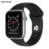 Λουράκι Σιλικόνης Soft Band Sonique για Apple Watch (42/44/45/49MM) Μαύρο