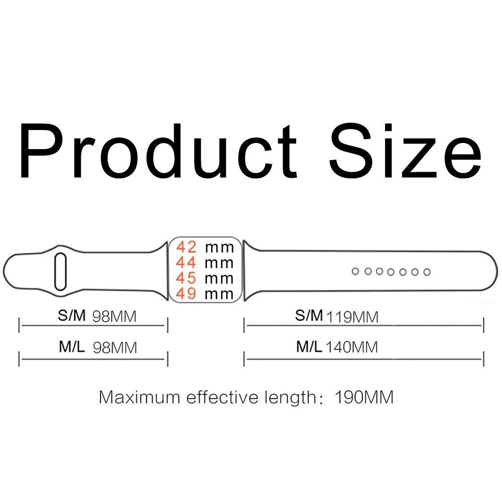Λουράκι Σιλικόνης Soft Band Sonique για Apple Watch (42/44/45/49MM) Ροζ