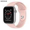 Λουράκι Σιλικόνης Soft Band Sonique για Apple Watch (42/44/45/49MM) Ροζ Χρυσό