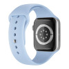 Λουράκι Σιλικόνης Soft Band Sonique για Apple Watch (42/44/45/49MM) Σιέλ