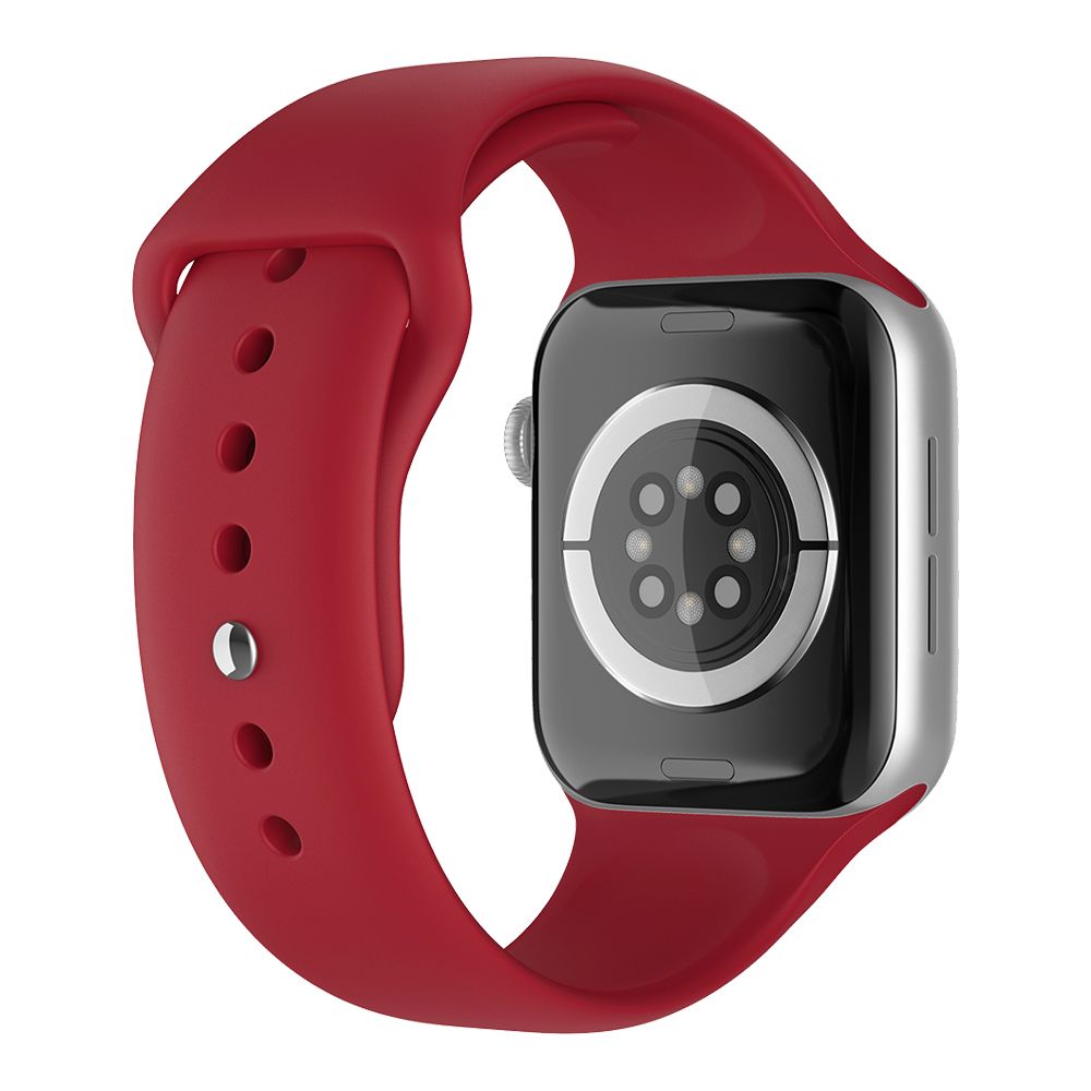 Λουράκι Σιλικόνης Soft Band Sonique για Apple Watch (42/44/45/49MM) Κόκκινο Σκούρο