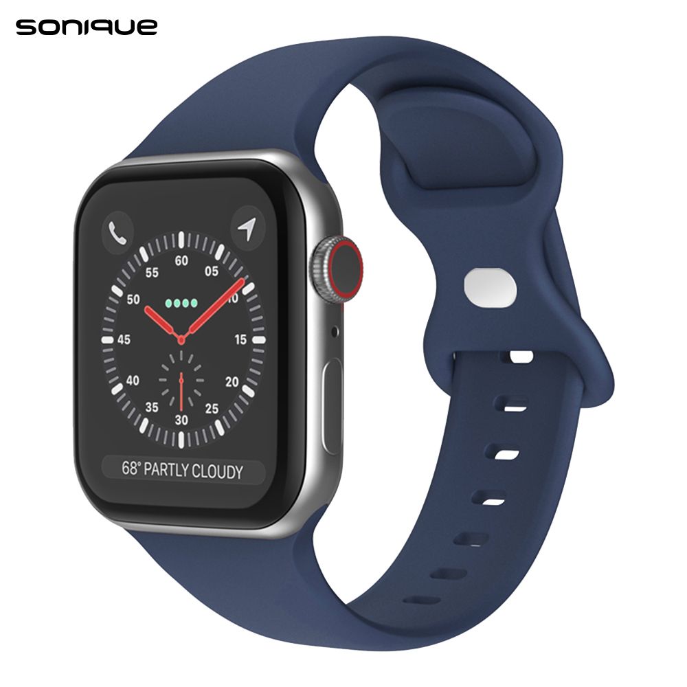 Λουράκι Σιλικόνης Butterfly Band Sonique για Apple Watch (38/40/41MM) Μπλε Σκούρο
