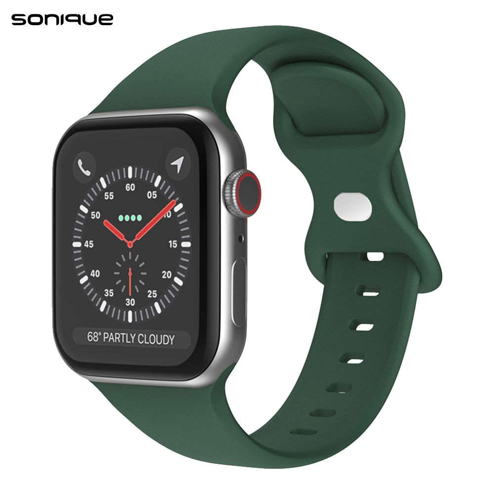 Λουράκι Σιλικόνης Butterfly Band Sonique για Apple Watch (38/40/41MM) Πράσινο Σκούρο