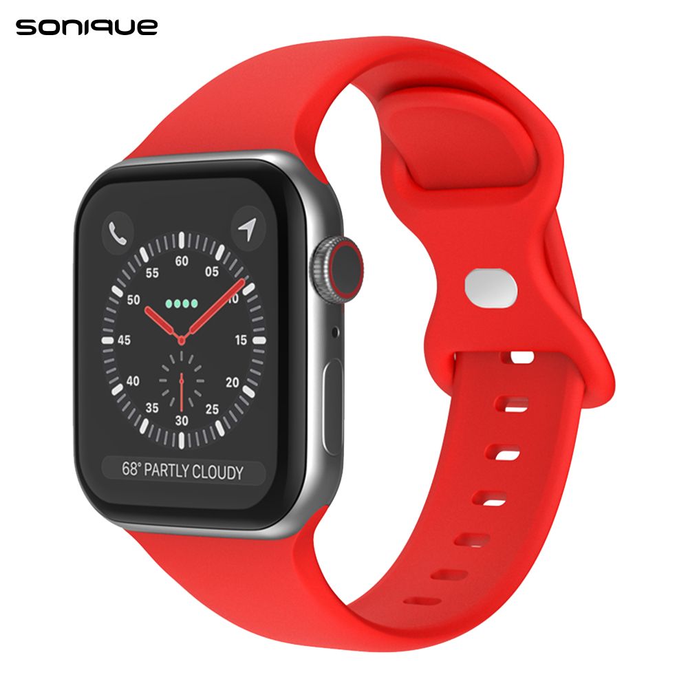 Λουράκι Σιλικόνης Butterfly Band Sonique για Apple Watch (42/44/45/49MM) Κόκκινο