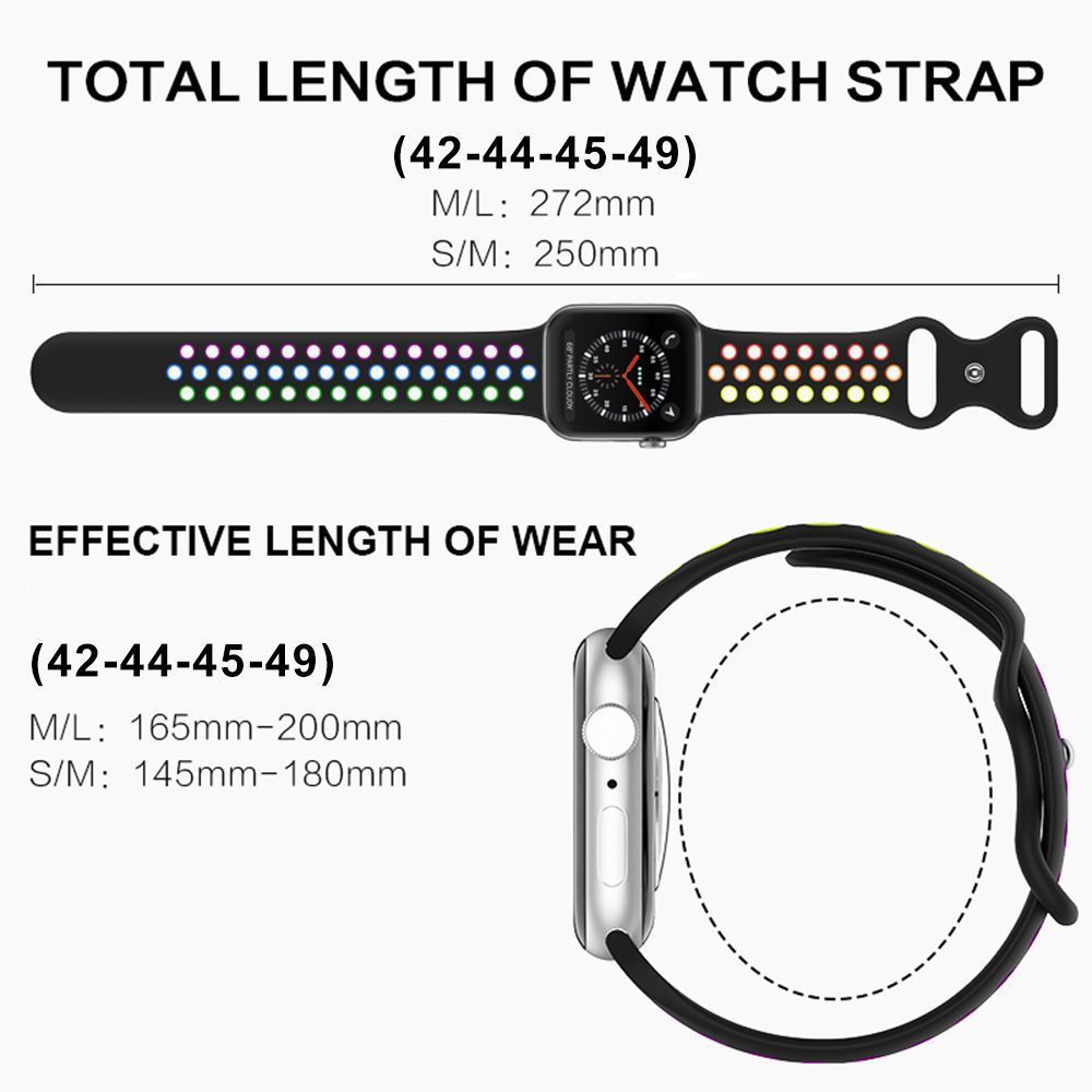 Λουράκι Σιλικόνης Sonique Sport για Apple Watch (42/44/45/49MM) Κόκκινο/Μαύρο