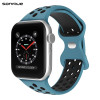 Λουράκι Σιλικόνης Sonique Sport για Apple Watch (42/44/45/49MM) Μπλε/Μαύρο