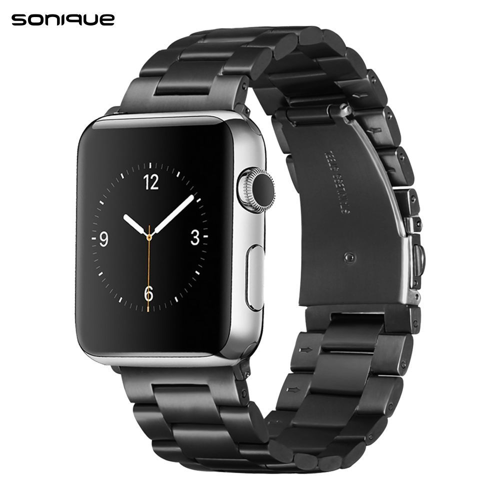 Λουράκι Stainless Steel Bracelet Sonique Classic για Apple Watch (38/40/41MM) Μαύρο