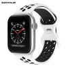 Λουράκι Σιλικόνης Sonique Sport για Apple Watch (38/40/41MM) Λευκό / Μαύρο