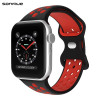 Λουράκι Σιλικόνης Sonique Sport για Apple Watch (38/40/41MM) Μαύρο / Κόκκινο