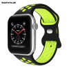 Λουράκι Σιλικόνης Sonique Sport για Apple Watch (38/40/41MM) Μαύρο / Λαχανί