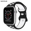 Λουράκι Σιλικόνης Sonique Sport για Apple Watch (38/40/41MM) Μαύρο / Λευκό