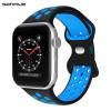 Λουράκι Σιλικόνης Sonique Sport για Apple Watch (38/40/41MM) Μαύρο/Μπλε
