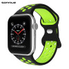 Λουράκι Σιλικόνης Sonique Sport για Apple Watch (38/40/41MM) Μαύρο / Πράσινο