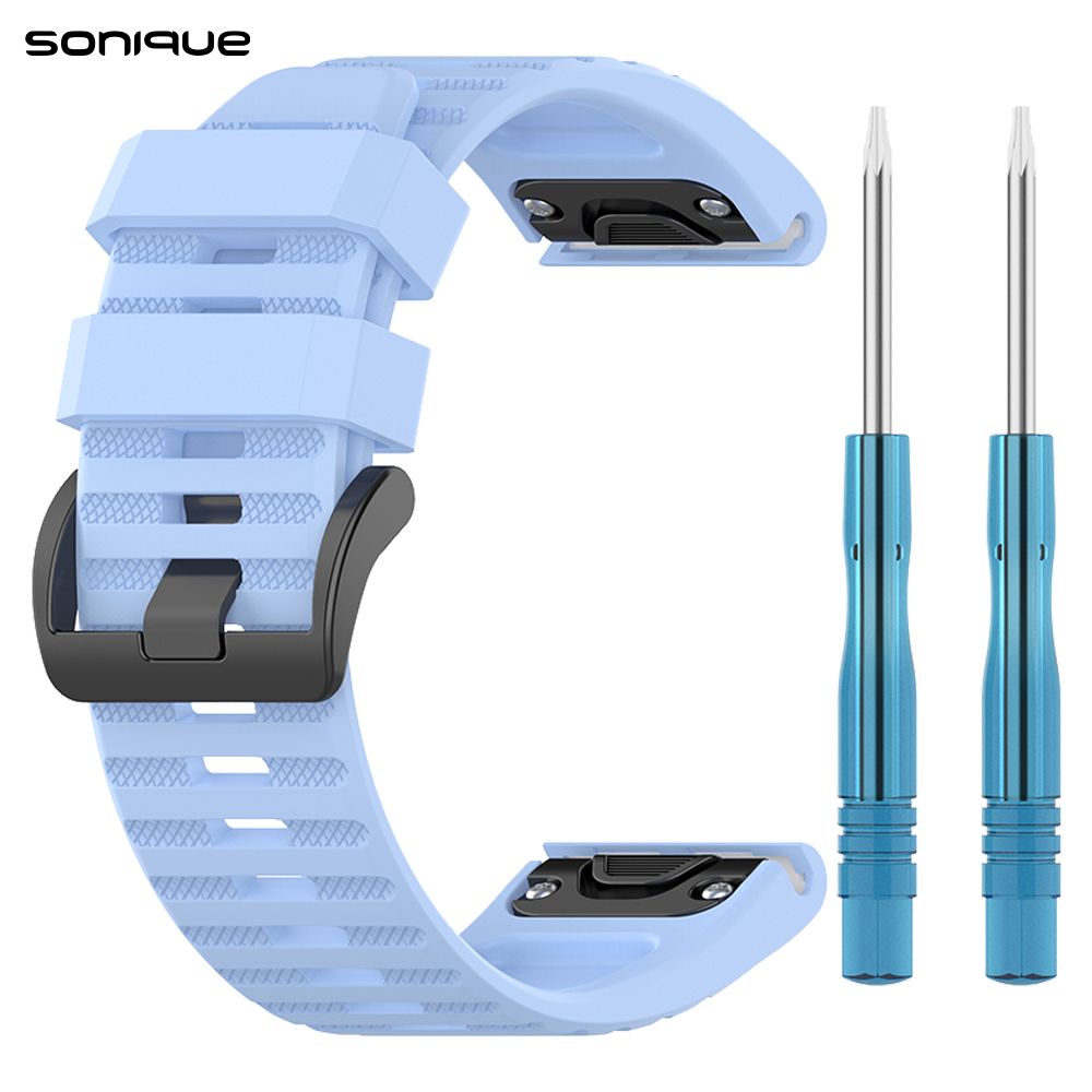Λουράκι Σιλικόνης Stripe Band Sonique 26mm για Garmin Fenix 3/3HR/5X/5X PLUS/6X/6X PRO/7X/Tactix 7/Tactix Delta/Enduro Λιλά