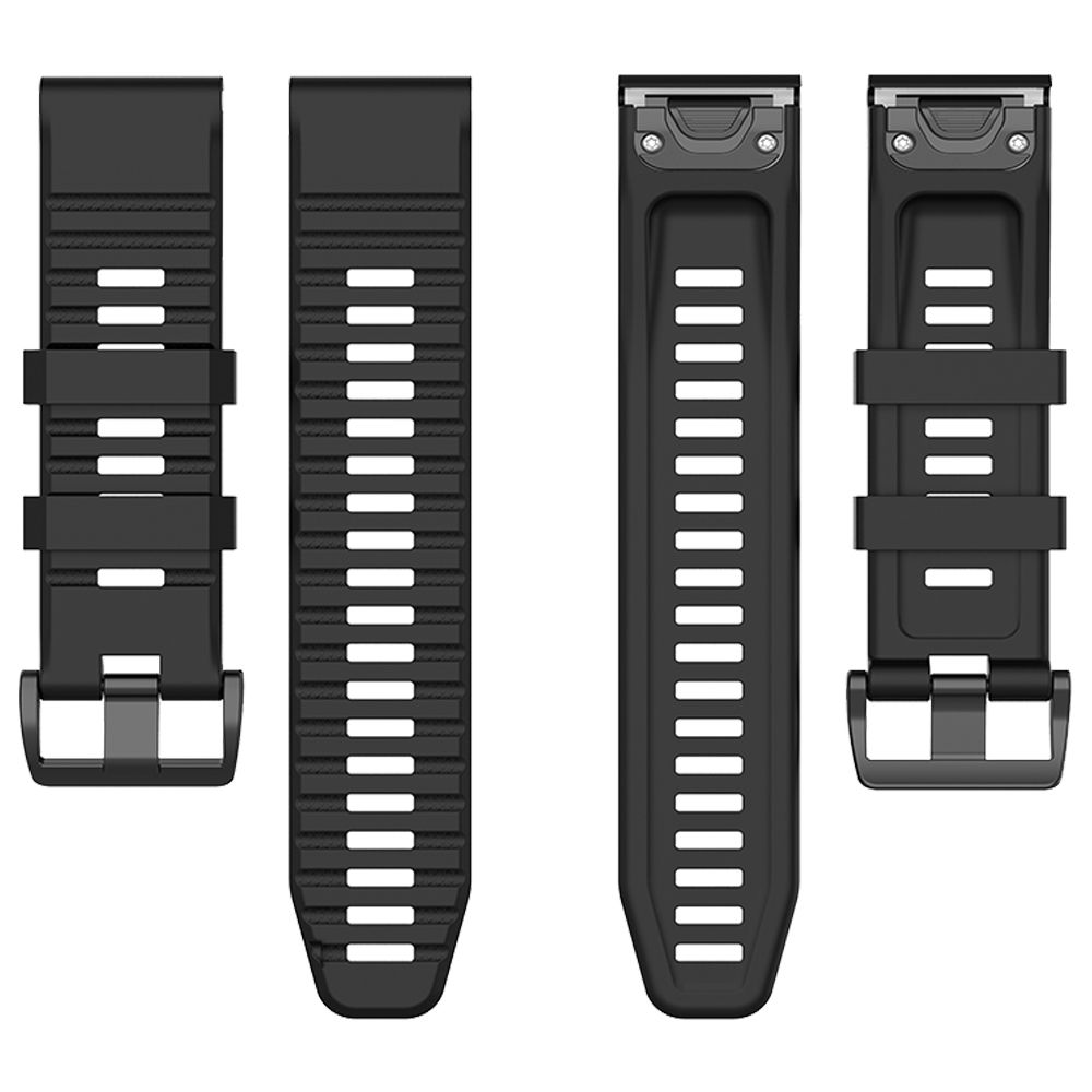 Λουράκι Σιλικόνης Stripe Band Sonique 26mm για Garmin Fenix 3/3HR/5X/5X PLUS/6X/6X PRO/7X/Tactix 7/Tactix Delta/Enduro Μαύρο