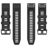 Λουράκι Σιλικόνης Stripe Band Sonique 26mm για Garmin Fenix 3/3HR/5X/5X PLUS/6X/6X PRO/7X/Tactix 7/Tactix Delta/Enduro Μαύρο