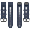 Λουράκι Σιλικόνης Stripe Band Sonique 26mm για Garmin Fenix 3/3HR/5X/5X PLUS/6X/6X PRO/7X/Tactix 7/Tactix Delta/Enduro Μπλε Σκούρο