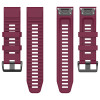 Λουράκι Σιλικόνης Stripe Band Sonique 26mm για Garmin Fenix 3/3HR/5X/5X PLUS/6X/6X PRO/7X/Tactix 7/Tactix Delta/Enduro Μπορντό