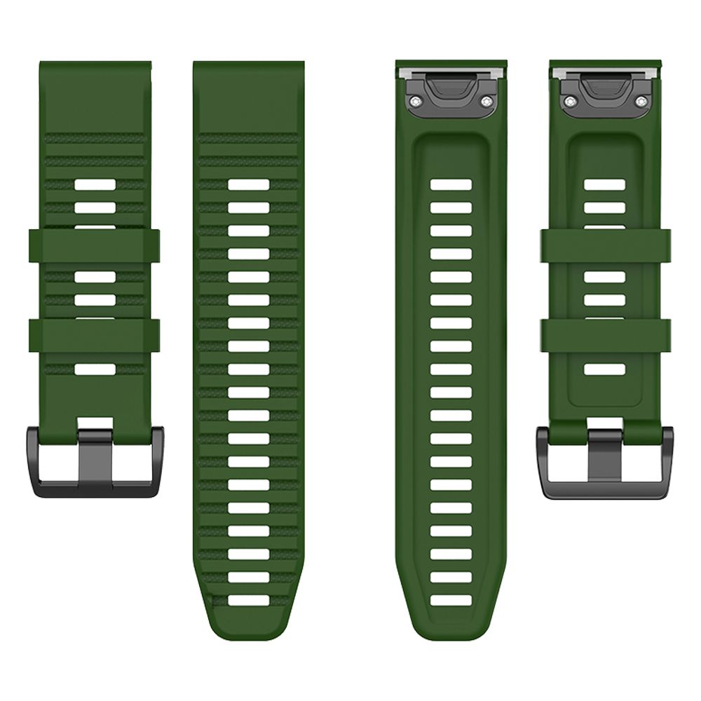 Λουράκι Σιλικόνης Stripe Band Sonique 26mm για Garmin Fenix 3/3HR/5X/5X PLUS/6X/6X PRO/7X/Tactix 7/Tactix Delta/Enduro Χακί