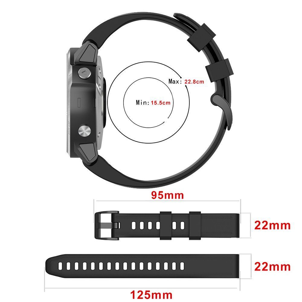 Λουράκι Σιλικόνης Stripe Band Sonique για Garmin Fenix 5/5 Plus/6/6 Pro/7/Sapphire/EPIX gen2/Descent G1/forerunner 935/945/955 Κοραλί