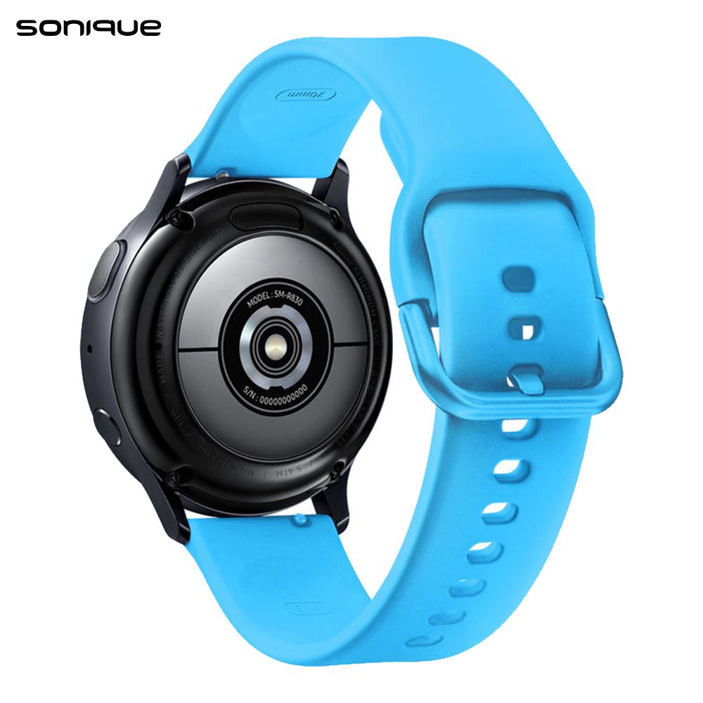 Λουράκι Σιλικόνης Universal Soft Band Sonique 22mm για Samsung, Huawei, Amazfit, Xiaomi, Honor Γαλάζιο