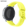 Λουράκι Σιλικόνης Universal Soft Band Sonique 22mm για Samsung, Huawei, Amazfit, Xiaomi, Honor Κίτρινο