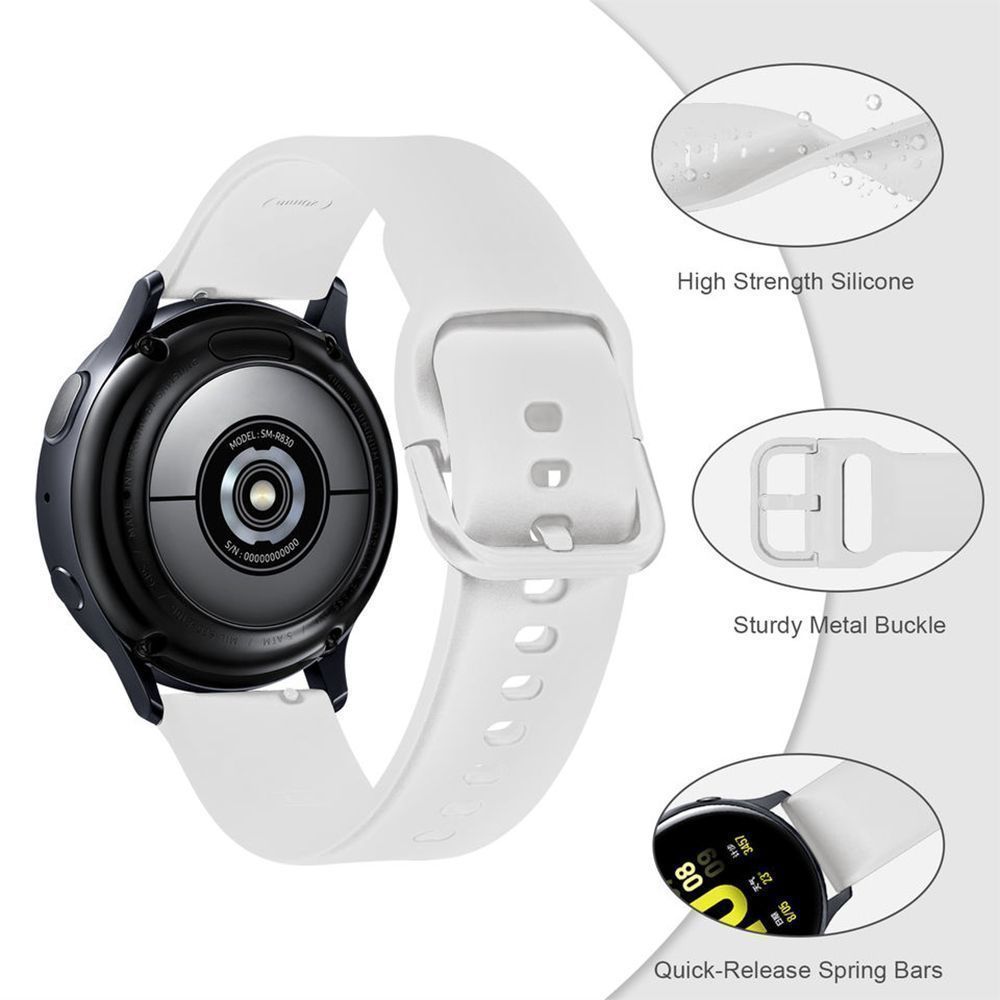 Λουράκι Σιλικόνης Universal Soft Band Sonique 22mm για Samsung, Huawei, Amazfit, Xiaomi, Honor Λευκό