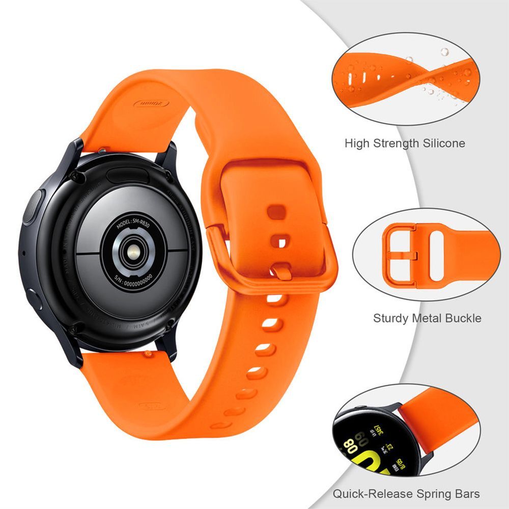 Λουράκι Σιλικόνης Universal Soft Band Sonique 22mm για Samsung, Huawei, Amazfit, Xiaomi, Honor Πορτοκαλί