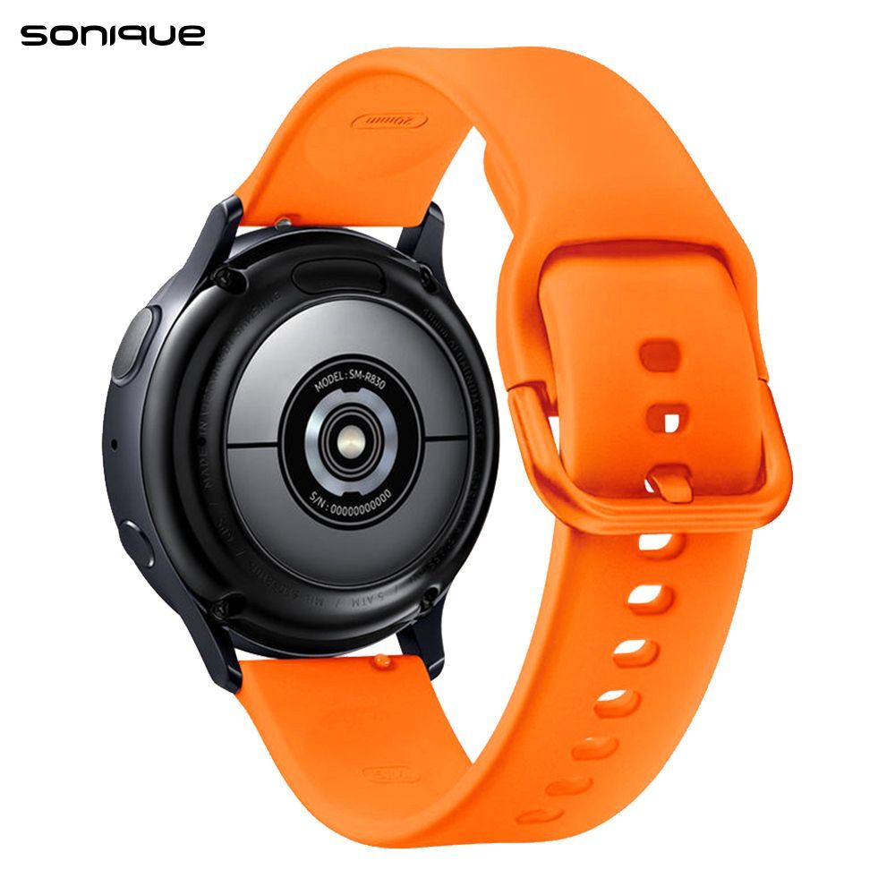 Λουράκι Σιλικόνης Universal Soft Band Sonique 22mm για Samsung, Huawei, Amazfit, Xiaomi, Honor Πορτοκαλί