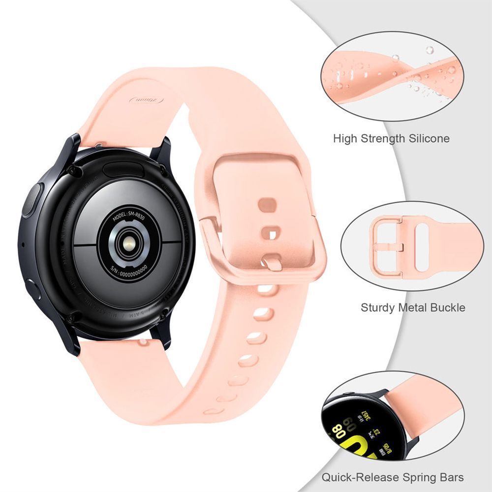Λουράκι Σιλικόνης Universal Soft Band Sonique 22mm για Samsung, Huawei, Amazfit, Xiaomi, Honor Ροζ