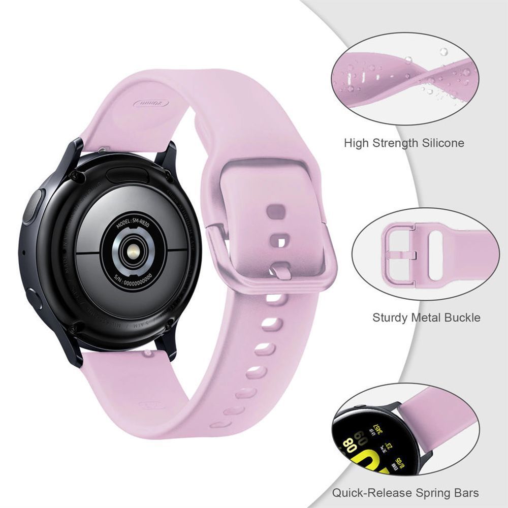 Λουράκι Σιλικόνης Universal Soft Band Sonique 20mm για Samsung, Huawei, Amazfit, Xiaomi, Honor Βιολετί