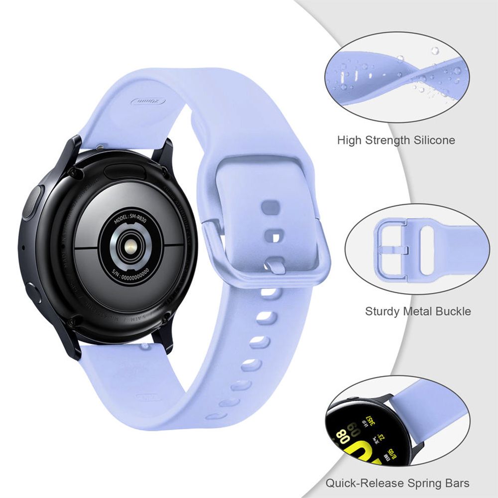 Λουράκι Σιλικόνης Universal Soft Band Sonique 20mm για Samsung, Huawei, Amazfit, Xiaomi, Honor Λιλά