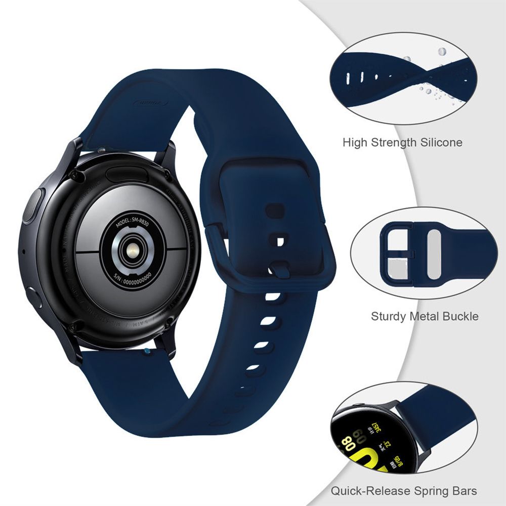 Λουράκι Σιλικόνης Universal Soft Band Sonique 20mm για Samsung, Huawei, Amazfit, Xiaomi, Honor Μπλε Σκούρο