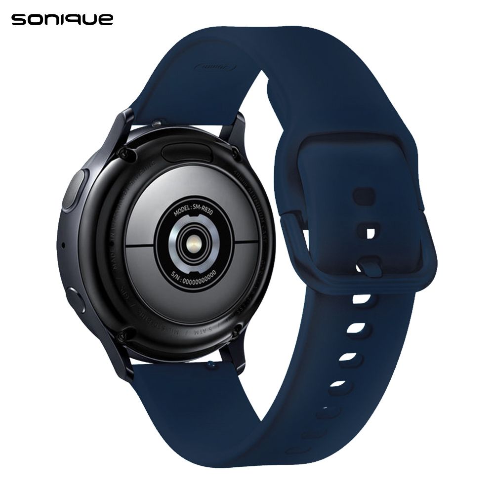 Λουράκι Σιλικόνης Universal Soft Band Sonique 20mm για Samsung, Huawei, Amazfit, Xiaomi, Honor Μπλε Σκούρο