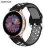 Λουράκι Σιλικόνης Universal Sport Band Sonique 20mm για Samsung, Huawei, Amazfit, Xiaomi, Honor Μαύρο / Γκρι